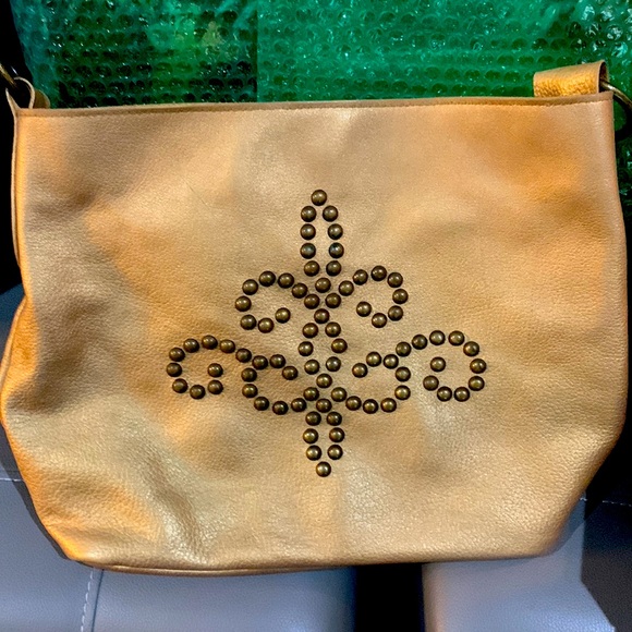 Two bar west metallic pebble leather “like new”. NWOT Sergio cowhide strap - Picture 1 of 8